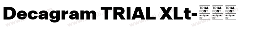 Decagram TRIAL XLt字体转换